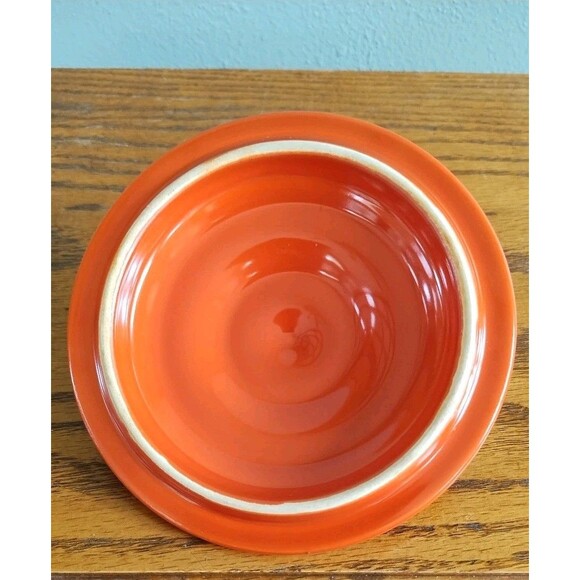 Vintage Homer Laughlin Harlequin Sugar Bowl W/Lid & Creamer Set Red Art Deco - Picture 11 of 16